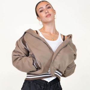 2024 diseño personalizado hombres doble ajustable Streetwear hombres Varsity chaqueta chaquetas de lana diseño OEM - Product Image 2