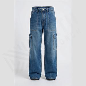 Derniers jeans pour hommes, pantalons en denim extensible de haute qualité, style personnalisé, cargo international, pantalons amples, couleur personnalisée, vente en gros - Product Image 1