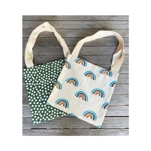 Contraste brodé laine brodé femmes sac à main couleur verte Eco petits sacs à provisions décoration sac à main fourre-tout pour dames - Product Image 5
