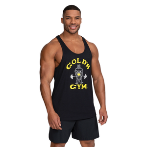 Mens <b>Black</b> Classic Stringer Golds Gym Muscle Tank Top Bodybuilding Workout Sleeveless Training <b>Vest</b> Fitness Wear for Gym - Product Image 3