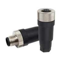Connecteur industriel mâle-femelle SiRON H640-2-1 série à tête droite IP67 4 cœurs 60V, connecteur de câble