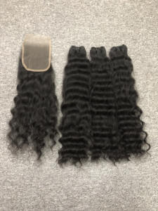 Extensiones de Cabello Humano Remy Vietnamita con Ondas Profundas, Ondas Naturales, Estilos de Rizos Profundos Sueltos, Trama a Máquina, Estilo de Ondas al Agua - Product Image 3