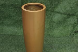 กระถางปลูกต้นไม้ไฟเบอร์กลาสสีเทาขนาดเล็กพร้อมพื้นผิวหยาบสำหรับใช้ในบ้านและสวน - Product Image 3