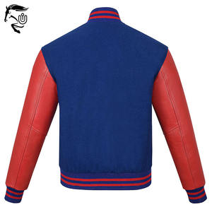 OEM personalizado Varsity chaqueta para los hombres cuerpo de lana de cuero manga Letterman chaqueta | Bordado estilo de béisbol bajo MOQ suministro de la fábrica - Product Image 4