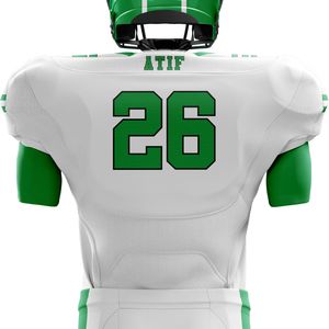 Uniforme de fútbol americano para hombre, Jersey y pantalones personalizados, aparejos transpirables, sarga, ropa deportiva duradera, kit de entrenamiento al por mayor - Product Image 3