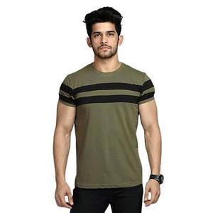 Conception de logo personnalisé OEM T-shirts d'été décontractés pour hommes, couleur unie, manches courtes, jersey de coton lâche, placement sur le devant, vente en gros - Product Image 4