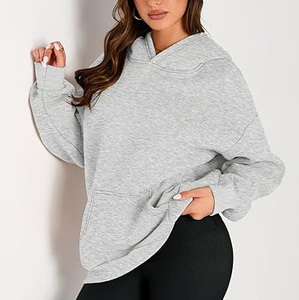 Tela transpirable de algodón y producto personalizado, ropa de calle informal, figuras de hombro caído, sudaderas con capucha ecológicas transpirables de punto - Product Image 2