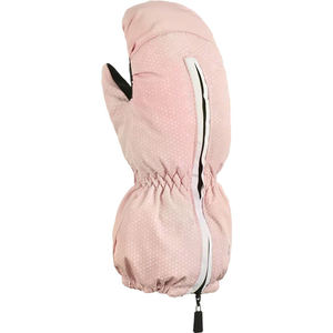 Gants de ski personnalisés pas chers de haute qualité en fourrure de mouton imperméable et en cuir de polyester mitaines de motoneige chaudes d'hiver - Product Image 5