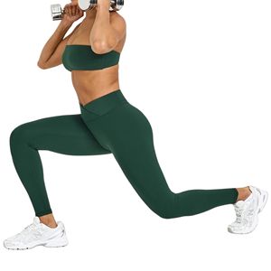 Leggings de yoga pour femme effet seconde peau, taille haute, longueur complète, à carreaux, sans couture avant, ultra doux, séchage rapide, pour la gym et l'entraînement - Product Image 4