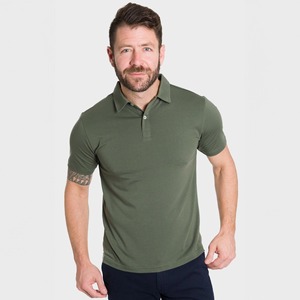 Camiseta Polo de algodón de alta calidad para hombre, camiseta Polo de Golf de punto de poliéster con logotipo bordado, polos personalizados que absorben la humedad - Product Image 6