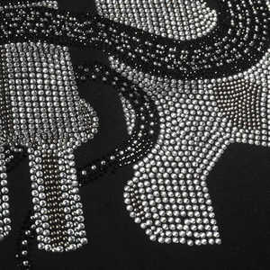 Meilleure qualité Polyester & Coton Matériel Hommes Hoodies & Sweatshirts French Terry Strass Street Wear Full Zip Up Hoodie - Product Image 3