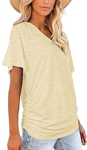 Camiseta de Hombre 100% Algodón, Cuello en V, Manga Corta, Informal para Exteriores, Tela Oxford, Secado Rápido, Ecológica y Transpirable - Product Image 4