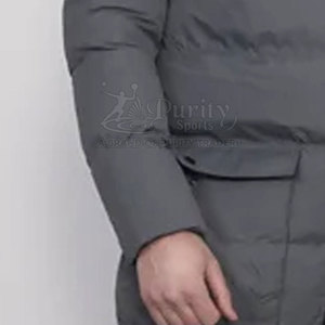 Veste Longue Rembourrée en Coton pour Hommes de Marque Privée de Design Personnalisé de Qualité Supérieure pour la Vente en Ligne - Product Image 4