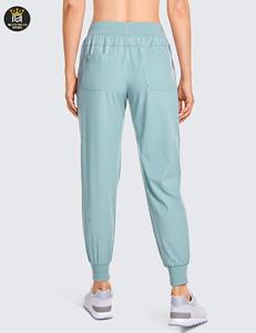 Pantalones de correr con logotipo personalizado para mujer Pantalones de chándal de algodón orgánico con servicio OEM de último diseño para mujer - Product Image 3