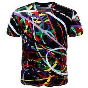 เสื้อยืดแขนสั้นพิมพ์ลายสำหรับผู้ชายเสื้อยืด3D พิมพ์ซับลิเมชันแบบลำลองสำหรับชายหาด - Product Image 3