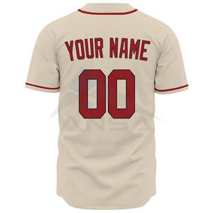 <b>Men</b> Plus Size <b>V</b>-<b>Neck</b> Baseball Jersey Breathable Sportswear Full Button <b>T</b>-<b>Shirt</b> Sublimation Printed Blank Baseball Jersey - Product Image 6