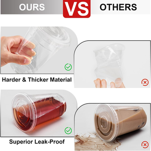 Gobelets froids biodégradables et écologiques en PET/PLA, 20 oz, durables et sans BPA, étanches, adaptés au congélateur, 100 % recyclables, fabriqués en Thaïlande - Product Image 3