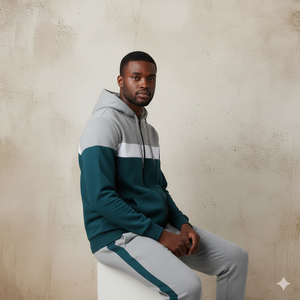 Ensemble de survêtement pour homme de haute qualité, nouveau design, tendance, respirant, 100% coton, coupe ajustée, pour l'hiver - Product Image 2