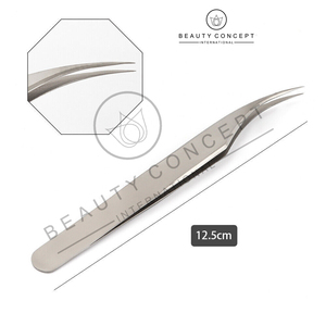 Juego de 5 Pinzas para Extensión de Pestañas Plateadas Hechas a Mano, las Más Vendidas, del Mejor Proveedor, de Beauty Concept International - Product Image 5