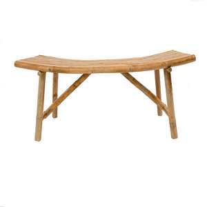 DreamCraft Handcrafted Bamboo Long Bench 43" Living Room <b>Chair</b> Vietnam - Product Image 4
