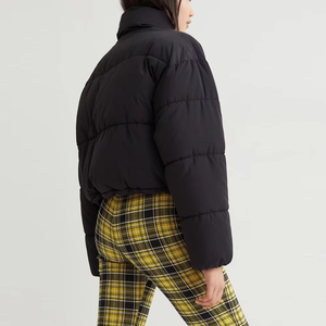 High Quality New Stylish Fashion Design Hot Ladies Short Winter Warm <b>Women</b> Puffer Jacket Crop Puffer <b>Coat</b> <b>Women</b> <b>Black</b> Color - Product Image 6