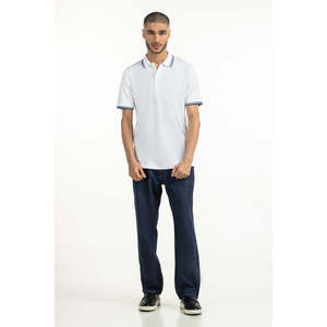 Camisa Oxford para Hombre, Bordada, Lisa, Transpirable, Cómoda, de Manga Corta, Informal, 100% Algodón Tejido, OEM ODM - Product Image 3