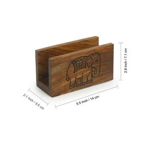 Servilletero de madera de diseño elegante, encimera para boda, hogar, Hotel, restaurante, oficina, Bar, vajilla, caja de pañuelos hecha en la India - Product Image 3