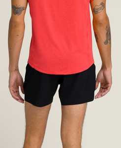 Pantalones cortos de tenis de rendimiento de moda para hombre, ecológicos, impermeables, de secado rápido, teñidos lisos, cómodos, transpirables, de poliéster sólido - Product Image 6