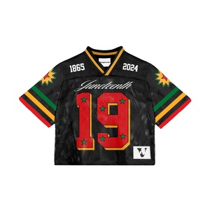 Maillot de football et de football américain en maille personnalisé avec panneau et double couche de maille 2024 - Product Image 4