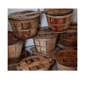 ตะกร้าปูไม้แบบมีฝาปิดและที่จับจากเวียดนามใช้ปูและล็อบสเตอร์ - Product Image 2