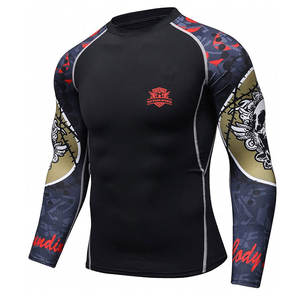 Mejor fabricante hecho MMA Rash Guard Calidad Premium MMA Rash Guard Low Moq MMA Rash Guard - Product Image 2