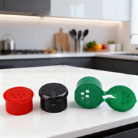 Pots à épices en plastique vides avec couvercles shaker Conteneurs d'assaisonnement 85g Bouteilles d'assaisonnement rondes transparentes vides pour tiroir à épices