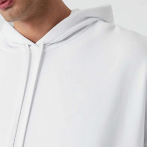 Sweat à capuche unisexe en molleton français de luxe surdimensionné lourd Hip Hop Streetwear Impression de logo personnalisé Brodé Hiver 100% coton Homme - Product Image 5