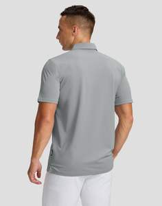 เสื้อโปโลผ้าโพลีเอสเตอร์สำหรับผู้ชายเสื้อโปโลแห้งเร็วระบายอากาศ - Product Image 3