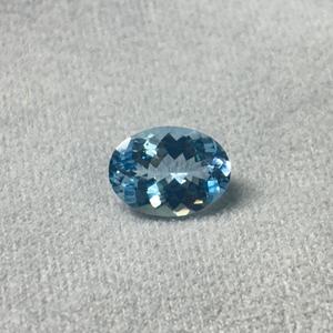 Aguamarina Natural, Beryl, Forma Ovalada, 3.15 Quilates, Color Azul Santa María, Piedras Preciosas Sueltas, Ovaladas, Certificadas, Calidad Superior - Product Image 1