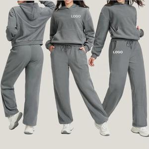 Chándal Deportivo Personalizado para Mujer, Invierno, Estampado, Ecológico, 100% Algodón, con Sudadera con Capucha Transpirable de Peso Medio - Product Image 2