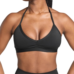 Women's Plus Size <b>Strappy</b> Sports Bra Cage Back Scoop Neck Spaghetti Strap Wire Free Yoga Wear Crop <b>Top</b> Open Back Front Gym - Product Image 3