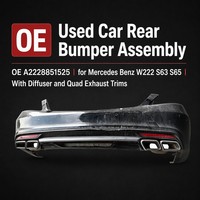Ensemble de pare-chocs arrière d'occasion OE A2228851525 pour Mercedes Benz Classe S W222 S63 S65 2014-2017, pièces détachées démontées