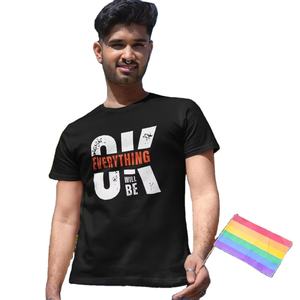 Camiseta de Hombre de Primera Calidad, 100% Algodón, Informal, Veraniega, Elegante, de Manga Corta, Estampada, para Gimnasio, Deportes, Uso Diario, Secado Rápido - Product Image 1