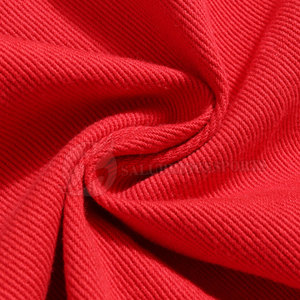 Veste en jean pour femme 100% coton tricoté respirant, couleur rouge personnalisée, denim d'extérieur hiver, boutonnée, haute qualité, unie - Product Image 6
