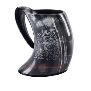 Chope à bière en corne de buffle polie Viking Horn, prix d'usine, artisanat naturel pour la décoration - Product Image 2