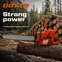 Gergaji Mesin Bensin DOYAM 395XP Industrial Berkinerja Tinggi 2 Tak 36 Inch Guide Bar 5200W OEM untuk Pemotongan Kayu di Hutan, Kebun, dan Ladang