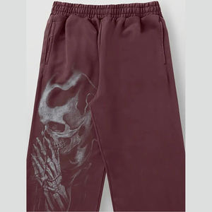 กางเกงวอร์มทรงแบ็กกี้ทรงหลวมผ้าลูกฟูกสำหรับใส่เล่นยิมใส่ได้ทั้งชายและหญิงชุดแฟชั่นบูติกออกแบบได้ตามต้องการ - Product Image 3