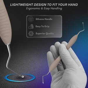 La cuchara de hueso más vendida, cuchara de injerto, curetas quirúrgicas de doble extremo, instrumentos de ortodoncia, curetas de hueso - Product Image 2