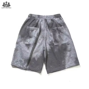 Shorts décontractés pour hommes, taille mi-haute, en coton 100 %, effet délavé |   Coupe ample |   OEM ODM |   Imperméable et écologique - Product Image 4