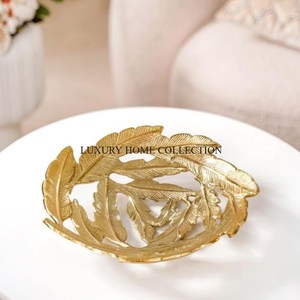 ชามเสิร์ฟโลหะโบราณทำด้วยมือที่สวยงามพร้อมรูปทรงที่สร้างสรรค์และรายละเอียดที่ดีสำหรับการตกแต่งแบบชนบทและสง่างาม - Product Image 1