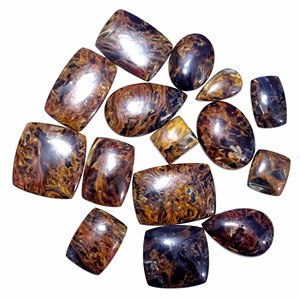 Piedra preciosa natural, cabujón de pietersita dorada, cabujón de piedras preciosas sueltas, piedras semipreciosas para la fabricación de joyas - Product Image 3