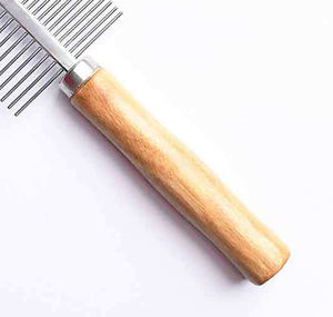 Pet Double Sided <b>Flea</b> <b>Comb</b> Stainless Steel Wood Handle Cat and Dog Pet Grooming <b>Combs</b> - Product Image 3