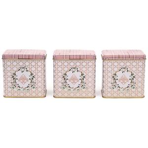 ชุดจัดเก็บโลหะสี่เหลี่ยม-80x120มม. (ชุด3) ดีไซน์เป็นสีดอกกุหลาบ - Product Image 1