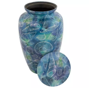Urna de cremación de aluminio para cenizas funerarias, urna recubierta de esmalte, calidad prémium, superventas - Product Image 1